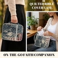 thumbnail image 2 of FOR U DESIGNS Wolf American Flag Print Bible Cover for Women Men Bible Case Large Capacity Church Bag Bible Protective Tote Bag Bible Organizer Case with Zipper Pocket, 2 of 7
