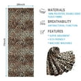 thumbnail image 2 of Brown and Black Leopard Print Hot Yoga Mat Towel Non Slip for Hot Yoga - Quick-Drying Yoga Mat Cover with 4 Corner Pockets with Travel Bag - Hot Yoga Towel Non Slip 74"x26", 2 of 6