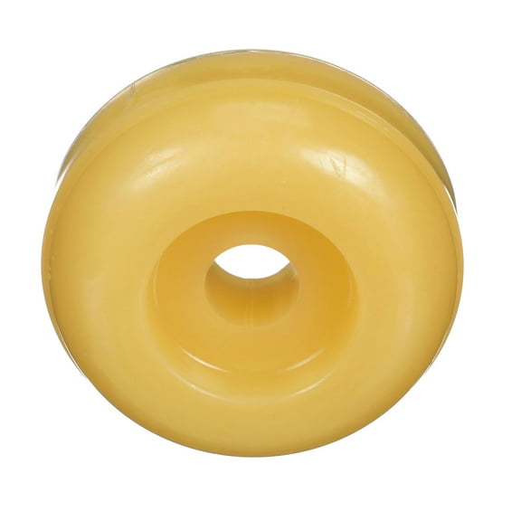 Seachoice Non-Marking TP Yellow Rubber Roller End Cap, 3-1/2" with 1-1/4" ID Hole