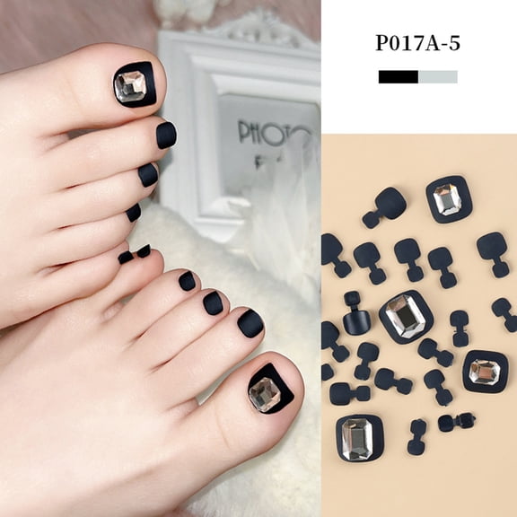 FEOLGEHLY Short Press on Nails Glitter Sequins Short Square Fake Nails Cute Clear Square Nail Tips Reusable Presson Nails for Women Foot Nail Art DIY Manicure Decor
