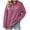 Purple, variant on Lenpel Long Sleeve Shirts for Women Mock Neck Quarter Button Ribbed Knit Tunic Tops Loose Casual Lightweight Sweaters with Pocket(Purple,X-Large)
