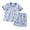 Blue, variant on Bovxnpu Summer Boys Girls 2 Piece Outfits, Toddler Girls Casual Clothing Set, Toddler Kids Short Sleeve Shorts Casual Loungewear Thin Home Clothing 3-4 Years