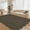 Black Brown, variant on ZACOO 3'x5' Braided Print Area Rug, Scalloped Washable Rug, Non Slip Low Pile Soft Indoor Rugs for Entryway, Gray