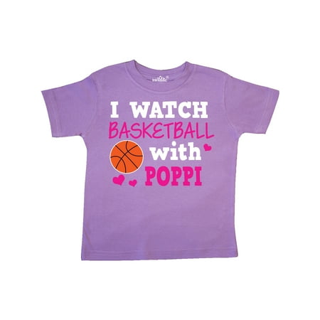 

Inktastic I Watch Basketball with Poppi Gift Toddler Toddler Girl T-Shirt