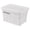 E, variant on Gnwei Plastic Storage Bin with Secure Snap Lid - Stackable Container Boxes, Stackable Organizer Tote with Handles - Perfect for Closet, Dorm & Home Organization