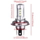 thumbnail image 4 of La bombilla de faro LED, adecuada para luces antiniebla cercanas y lejanas, es una bombilla de faro de automóvil súper brillante modificada con luz blanca y una lente de luz blanca., 4 of 5