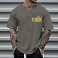 thumbnail image 2 of Men's Fashion Casual Short Sleeve Pullover T Shirt Printed Top, 2 of 9