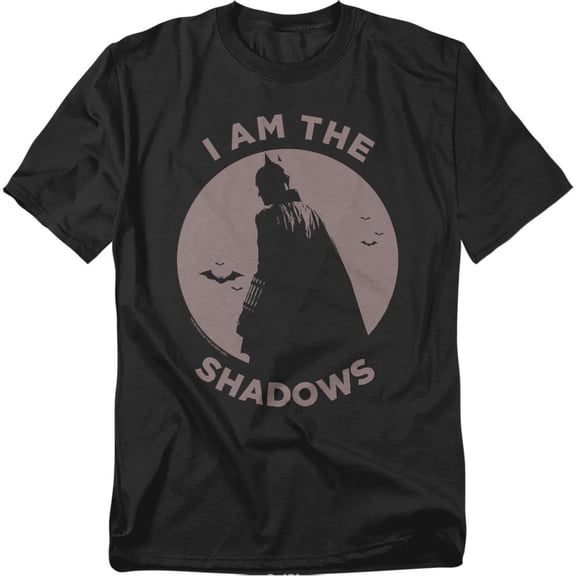 Batman - Character T-Shirt I Am The Shadows Circle Unisex Graphic Tee for Men & Women