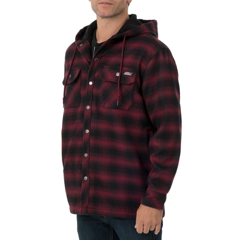 Dickies flannel jacket hot sale with hood walmart