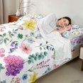 thumbnail image 4 of Manfei Rustic Wildflower Butterfly Bed Sheets 4-Piece,Cottagecore Blossom Full Size Sheets,1 Flat Sheet,1 Fitted Sheet and 2 Pillowcases, 4 of 6