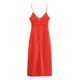 thumbnail image 3 of HH TRAF Nueva Moda Mujeres Sexy Sin Mangas Espalda Descubierta Cuello En V Honda Vestidos Largos Mujer Vestido De Una Sola Botonadura Decorado Honda Mujer, 3 of 5