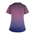 thumbnail image 4 of Aofany Flash Picks! Womens Nursing Scrub Tops Working Uniform Short Sleeve V Neck Workwear Blouse T-shirt with Pockets, 4 of 4