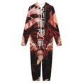 thumbnail image 3 of Jujutsu Kaisen Unisex Onesie Pajamas Zipper Jumpsuit Hooded One Piece Sleepwear for Family Mens Womens, 3 of 7