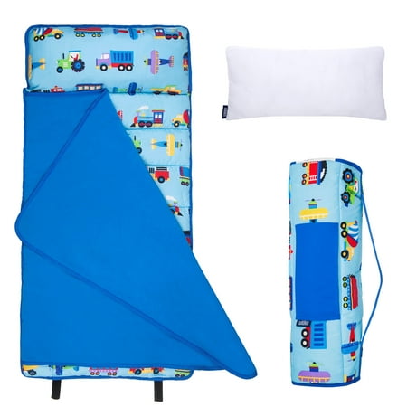 Wildkin Toddler Microfiber Nap Mat for Boys and Girls (Trains, Planes & Trucks)