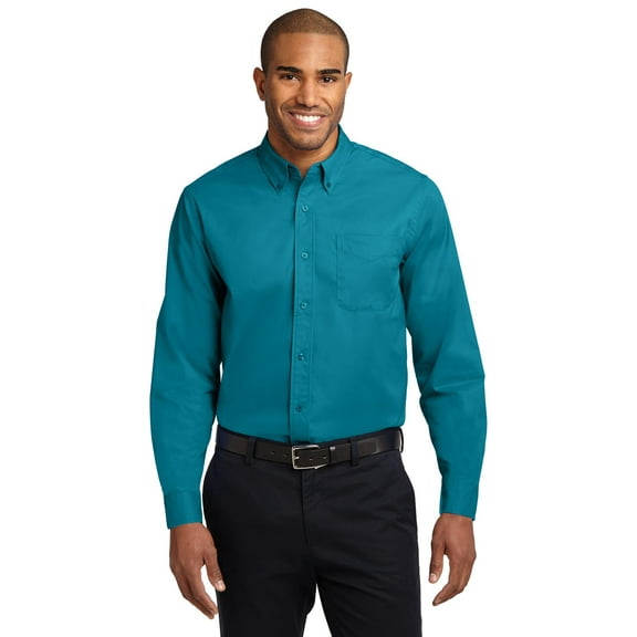 Port Authority Men’S Tall Long Sleeve Easy Care Shirt. Tls608.