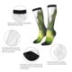 thumbnail image 3 of Fotbe golf ball perched on a tee Calcetas Divertidas Estampadas para Hombre y Mujer, Calcetas de Algodón hasta la Rodilla para Caminar, Correr, Enfermería y Embarazo, 3 of 6