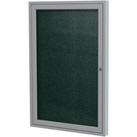 UPC: 0014935516215 | Ghent s Vinyl 24  x 18  1 Door Enclosed Bulletin Board in Black