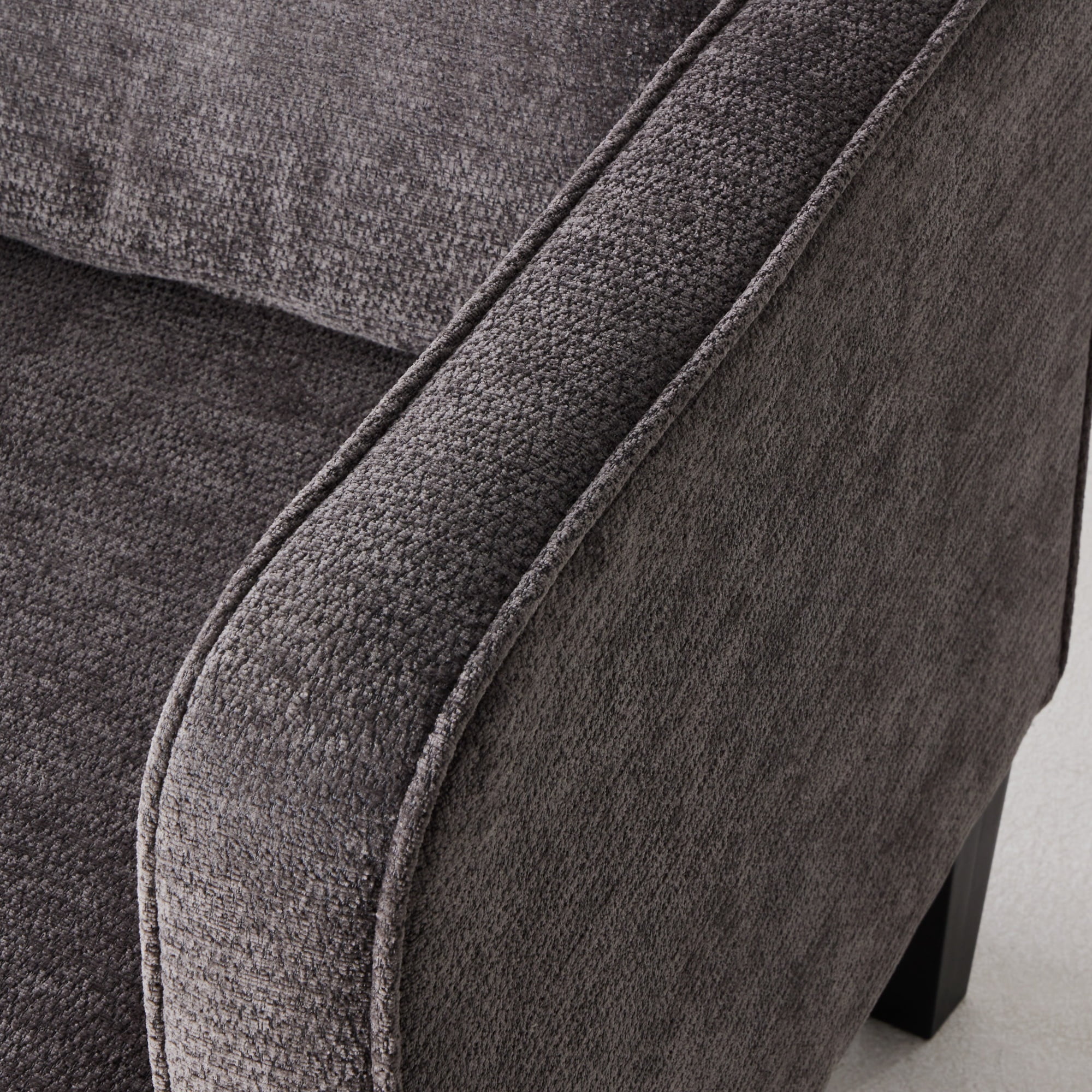 GIANNA Fabric Accent Chair with Supportive Backrest and Armrest, Modern Comfy Chair for Living Room, Bedroom, or Office, Grey