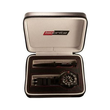 ISOBrite Limited Edition Watch Gift Set with Tactical Pen, Black, Small GIFTSET