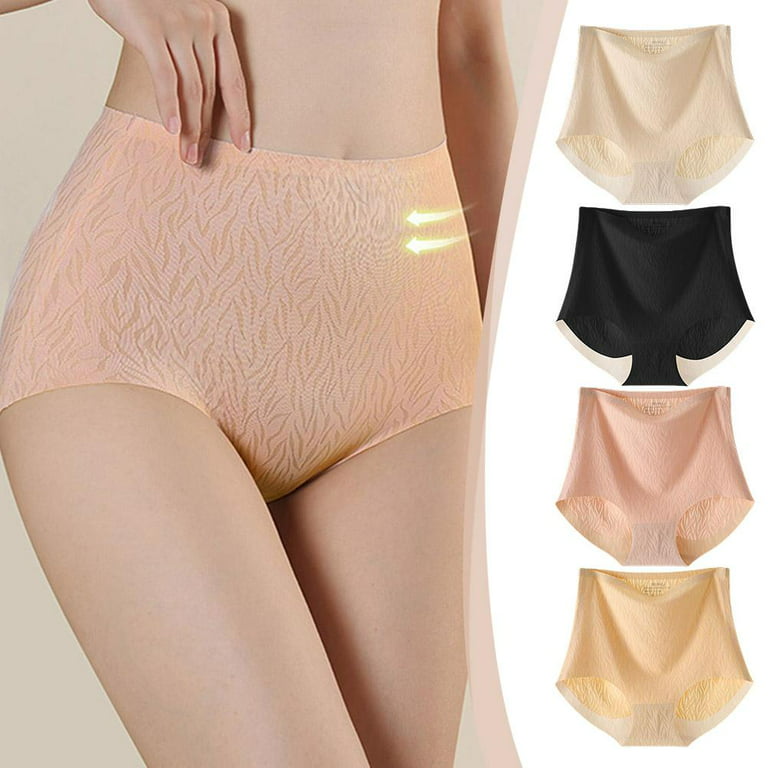 Women Cotton Panties High Waist Tummy Control Underwear Briefs