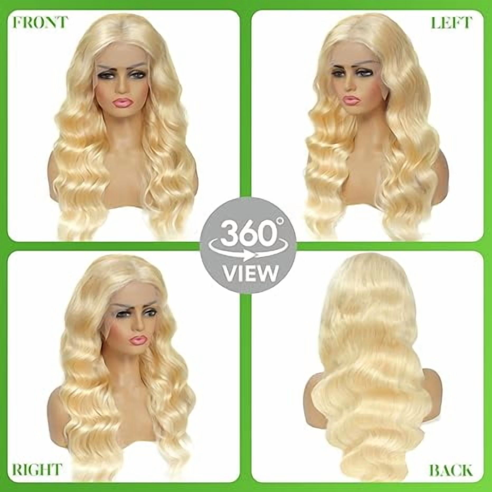 Glamm Global 13x4 Lace Front Wig Human Hair 200 Density 30 Inch Body Wave 613 Blonde Wig Human Hair 13x4 200 Density HD Lace Front Wigs Human Hair Blonde Pre Plucked for Women