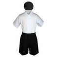thumbnail image 3 of Baby Boys Toddler Formal Vest Shorts Suit Satin Vest Necktie 5pc Set /w Hat S-4T, 3 of 5