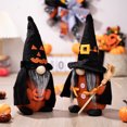 thumbnail image 1 of 2 uds decoraciones de Halloween con sombrero de copa bruja hogar mu?eco sin rostro decoraciones de gnomo para Halloween ShuxiuWang 8390612279782, 1 of 1