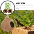 thumbnail image 3 of KAKOWELY 4Pcs Gecko Coconut House Coconut Shell Hanging Design Comfortable Living Environment for Small Pets, 3 of 8