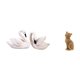 thumbnail image 1 of estatua de resina de cisne,Figuras de cisnes,estatuas,decoración para el hogar,bodas y fiestas.,Figura de escritorio,Estatua de gato,linda decoración para estante o escritorio,Figuras, 1 of 8
