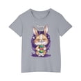 thumbnail image 4 of Jamicy Fashion Tops for Kids Trendy Gift for Kids Toddler Kids Boys Girls Cotton Easter Day T-Shirt Fashion Cute Round Neck Print Tee Short Sleeve Top, 4 of 4