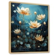 thumbnail image 2 of Designart "Aquatic Fantasy Of Lotus II" Lotus Floater Framed Canvas Art Print, 2 of 5