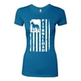thumbnail image 2 of Pitbull Dad Dog Dag Funny Gift | Womens Dog Lover Slim Fit Junior Tee, Turquoise, X-Large, 2 of 4