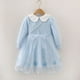 thumbnail image 4 of Vestido informal de algodón 100 % de Frozen Elsa Disney para niñas pequeñas, vestido de princesa, estampado de Elsa, reina de las nieves, línea A, bolso de otoño, ropa, 4 of 5