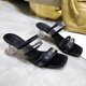 thumbnail image 5 of Nuevos zapatos de tacón alto con tacón transparente y pantuflas con punta cuadrada Wmkox8yii  ytu1180, 5 of 9