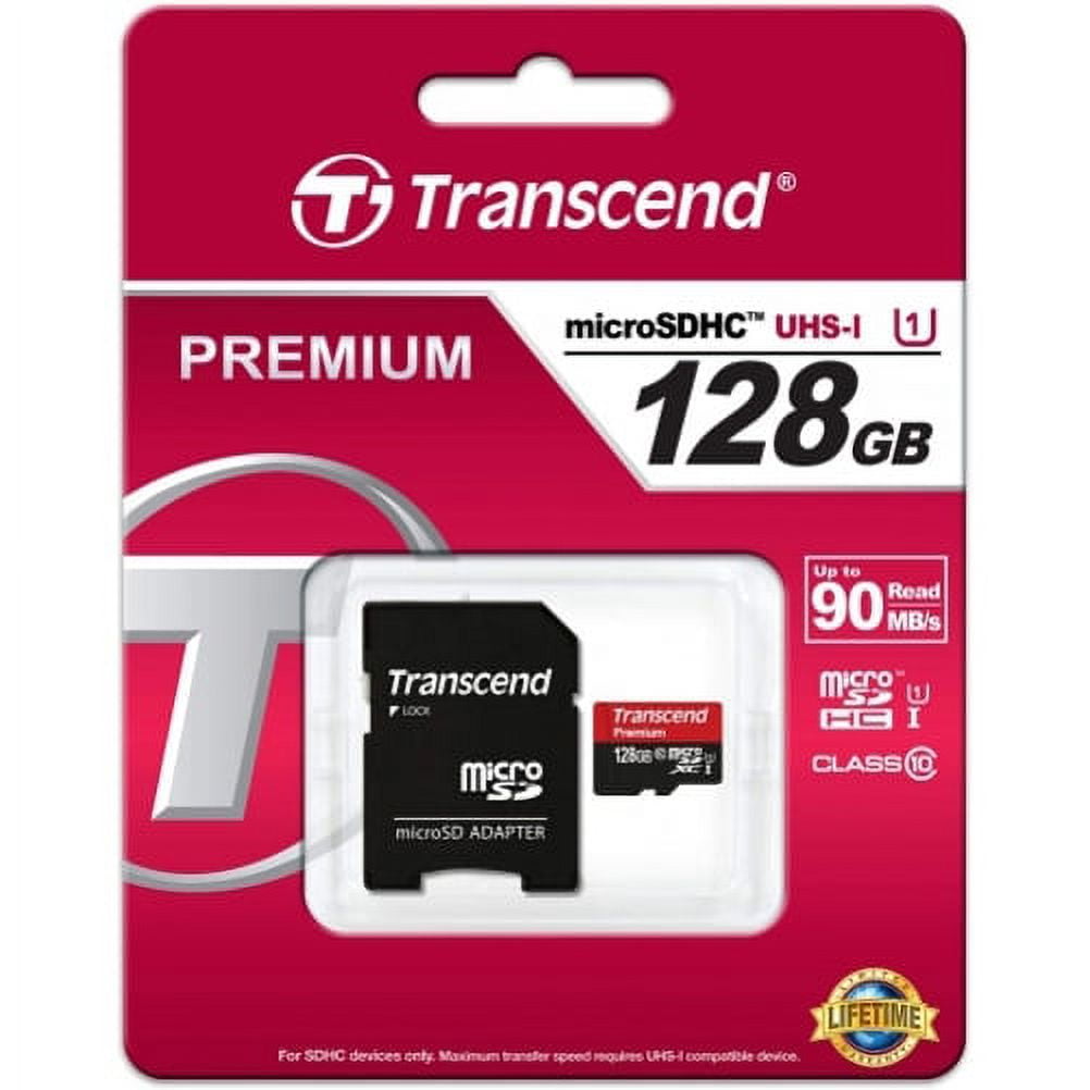 For TCL 40 XE 5G - 128GB Memory Card, Transcend High Speed MicroSD