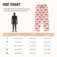 thumbnail image 4 of Lsque cute fox pink Print Women's Pajama Pants, Lounge Pant - Comfortable Home Wear,Elastic Waistband, Stylish Design-Large, 4 of 9