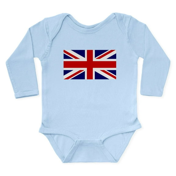 CafePress - Union Jack Flag Of The Long Sleeve Infant Bodysuit - Long Sleeve Cotton Baby Bodysuit
