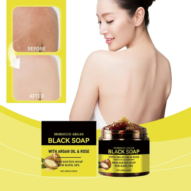 Jabón marroquí Jabón marroquí Jabón exfoliante corporal marroquí Jabón en barra Dispensador de jabón Baño Jabón marroquí