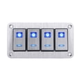 thumbnail image 3 of Switch Aluminum Alloy Panel,Aluminum Alloy Switch Panel Central Control Switch Panel Car Switch Panel Masterfully Created, 3 of 8