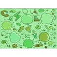 thumbnail image 1 of Ahgly Company Machine Washable Indoor Rectangle Transitional Jade Green Area Rugs, 7' x 9', 1 of 7