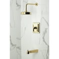 thumbnail image 2 of Kingston Brass KB5892NDL NuvoFusion Single-Handle Pressure Balanced Tub and Shower Faucet, Polished Brass, 2 of 7