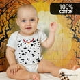 thumbnail image 2 of Halloween Dalmatian Puppy Costume Soft Baby One Piece White 0-3 M, 2 of 6