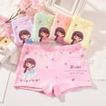 thumbnail image 5 of FNNMNNR 2-9 Years Girls Underwear Boxer Briefs for Toddler Kids Soft Cotton Cartoon Print Shorts Baby 4PCS Girls Underwear Briefs, 5 of 7