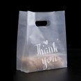 thumbnail image 4 of OUSITAID 50Pcs/Set Bread Bags Translucent Food Grade Plastic Practical Thank You Printed Gift Packing Bags for Bread, 4 of 6