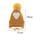 thumbnail image 2 of Bienvenido Love Gorro de punto para bebé con bola de pelo, protección para los oídos y gorro infantil calentito de terciopelo, 2 of 5