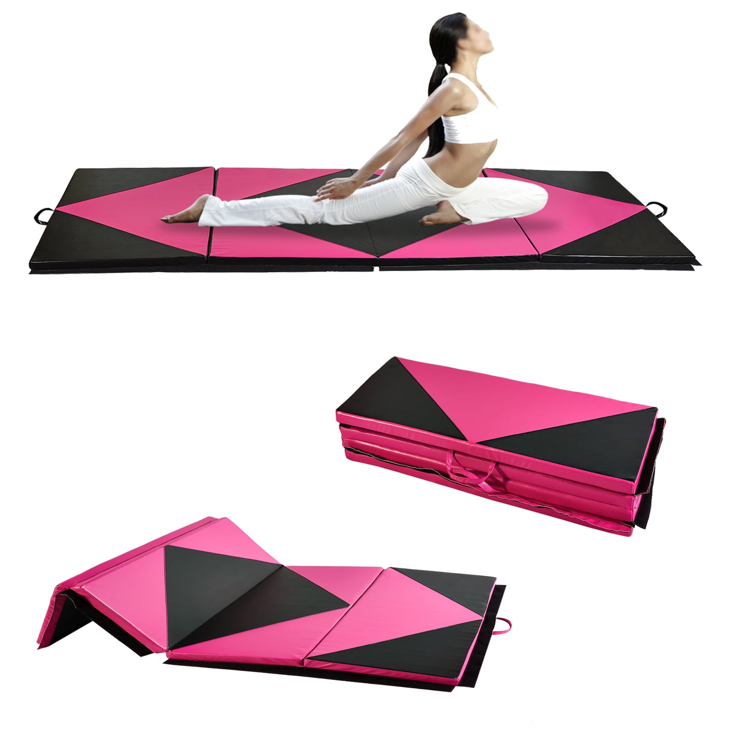 black gymnastics mat