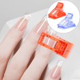 thumbnail image 2 of 12pcs Nail Tips extension clamp nail clips for nail forms plastic finger extension clip Clip Quick Building, 2 of 5