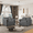grey, variant on Lovableguy Chenille Oversized Accent Chairs Set of 2,Comfy Arm chairs Set of 2 With Extra Deep Seat and Side Pockets,Single Sofa Chair Reading Chairs for Bedroom,Living Room,Grey