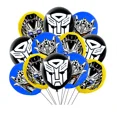 thumbnail image 4 of Transformers decoración de fiesta de cumpleaños globos de papel de látex vajilla desechable coches Robot telón de fondo para niños suministros de fiesta, 4 of 5