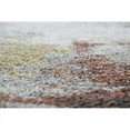 thumbnail image 4 of Granada Riverbed Ivory Gold Gray and Rust Olefin Shag Area Rug, 4 of 7